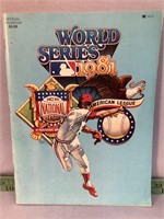 1981 World Series program Dodgers Yankees