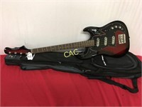 Used Burns Marquee Bass Guitar w/Soft Case