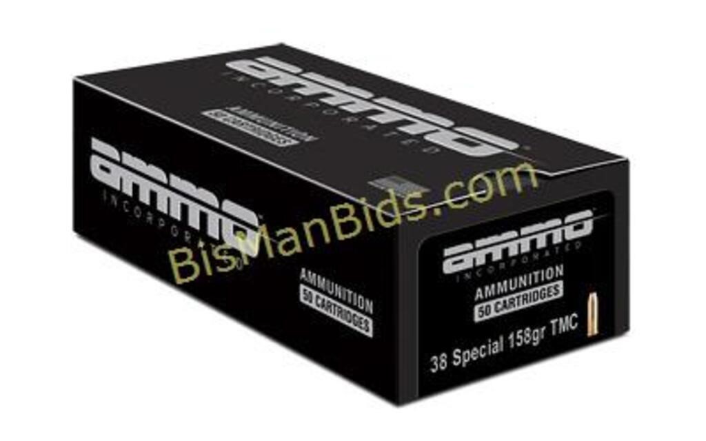 AMMO INC 38 SPEC 158GR TMC - 200 Rounds