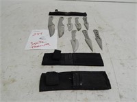 3 sets of throwing knives