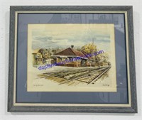 Stan Haring - Iowa City Train Depot Print (23 x