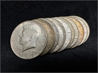 10 Kennedy Half Dollars 1966 P
