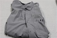Under Armour Grey Button Up size XL