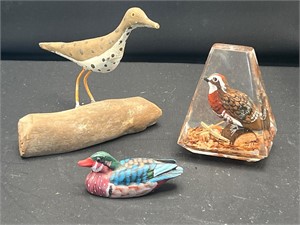 Miniature bird duck decor