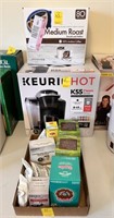 Keurig Coffee Maker; Box of Medium Roast 80-