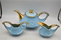 Mid Century Genie Style Teapot, Sugar Bowl &