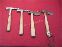 Roofing Hammers Various Styles 4pc lot