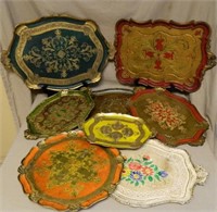 Gilt Florentine Trays.