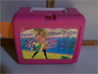 Plastic Barbie Lunch Box w/ Thermos