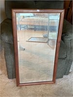 Extremely heavy Wood framed mirror