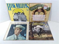 GUC Collection of Hank Williams Vinyl Records (x4)