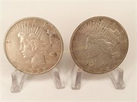 (6) 1923 Peace Dollars - (1) P & (1) S