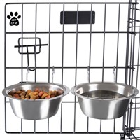 Stainless Steel Hanging Pet Bowls for Dogs and