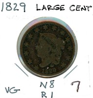 1829 Large Cent - Classic Head, VG