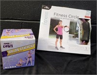 4 lb exercise ball & Fitness Circle  -J