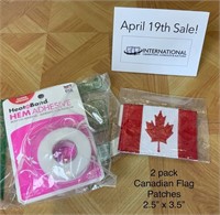 Hem Adhesive / Canadian Flag Patches