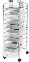 SimpleHouseware Utility Cart with 10 Drawers