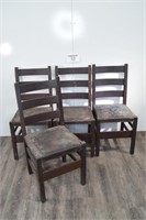 (4) Arts & Crafts Chairs