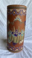 HAND PAINTED CLAY VASE