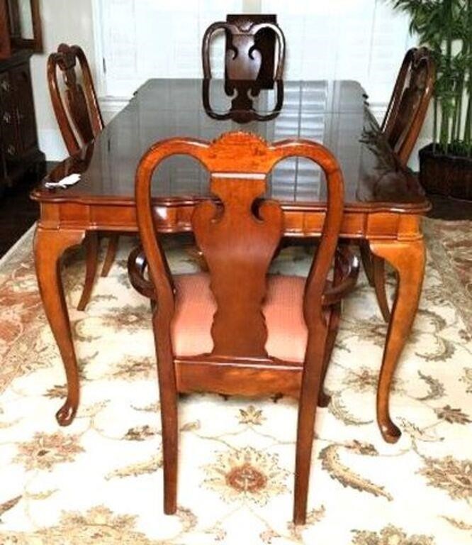 Chippendale Dining Table & Four Chairs