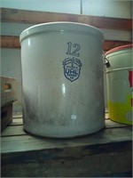 12 gal. UHL pottery crock