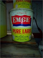 8 lb. Emge Pure Lard can