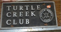 Turtle Creek Club vanity  plate