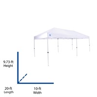 $248  Z-Shade 10-ft L Rectangle White Pop-Up Canop