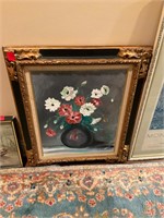 Framed Oil Painting on Canvas, Signed