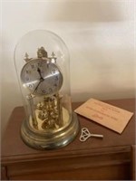 Schatz clock with key and manual