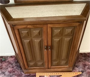 Entryway cabinet and contents
