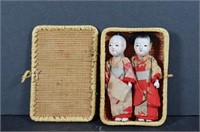 Vintage Japanese Porcelain Figures w/ Case