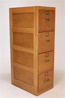 4 Drawer Oak Globe-Wernicke File Cabinet
