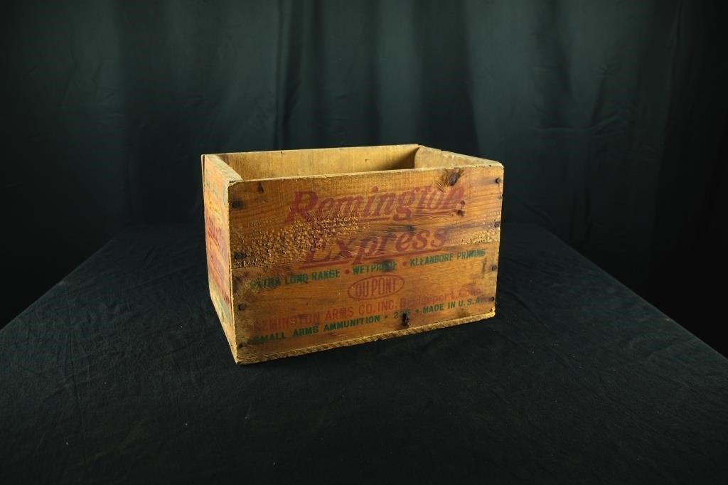 Remington Express 12 Gauge Wood Box Original
