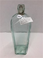 Vintage Embossed Bottle - Stamped M on Bottom