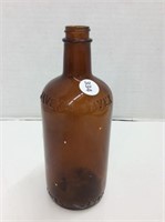 Vintage Embossed Amber Javex Bottle #5