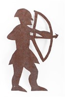 Americana Folk Art Sheet Iron Archer Weathervane