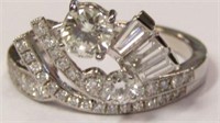 Platinum Diamond Unity Ring
