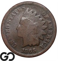 1865 Indian Head Cent, Tougher Date to Find