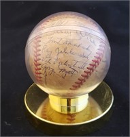 1957 Chicago Cubs Team Autographed Baseball