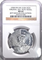 1958 MN - HK-518A SO CALLED DOLLAR, NGC MS-64