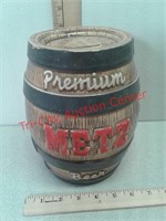 Metz beer brewery barrel coin bank