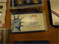 2007 PROOF SET 14PC W/PRESIDENTIAL DOLLARS