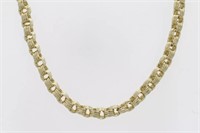 10 Kt Yellow Gold Fancy Link Necklace