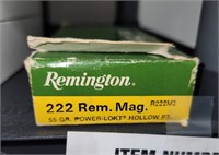 222 Rem Mag (20 rds) *Note* Bidders, be aware! ...