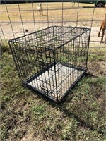 SMALL DOG CRATE WITH TRAY 24" X 18" X 20"