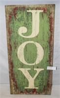CANVAS PAINTED JOY WALL HANGING DECORATION