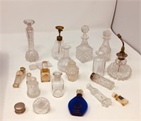 flat of assorted scent bottles