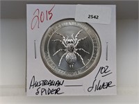 1oz .999 Silv Australian Spider $1