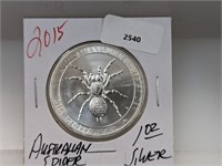 1oz .999 Silv Australian Spider $1